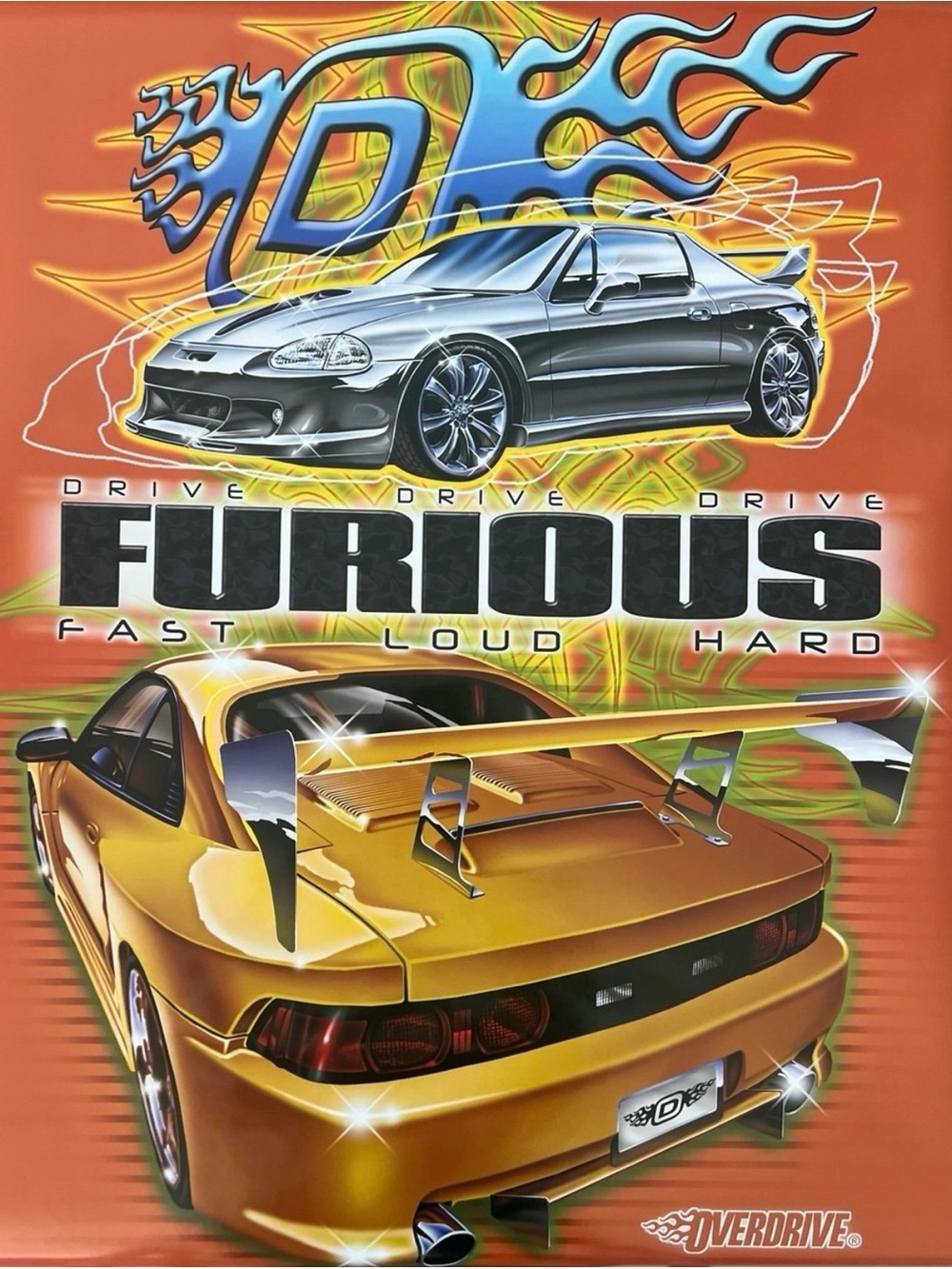 Drive Furious Overdrive Graphic Poster — Aprox Size 24x36 Inches